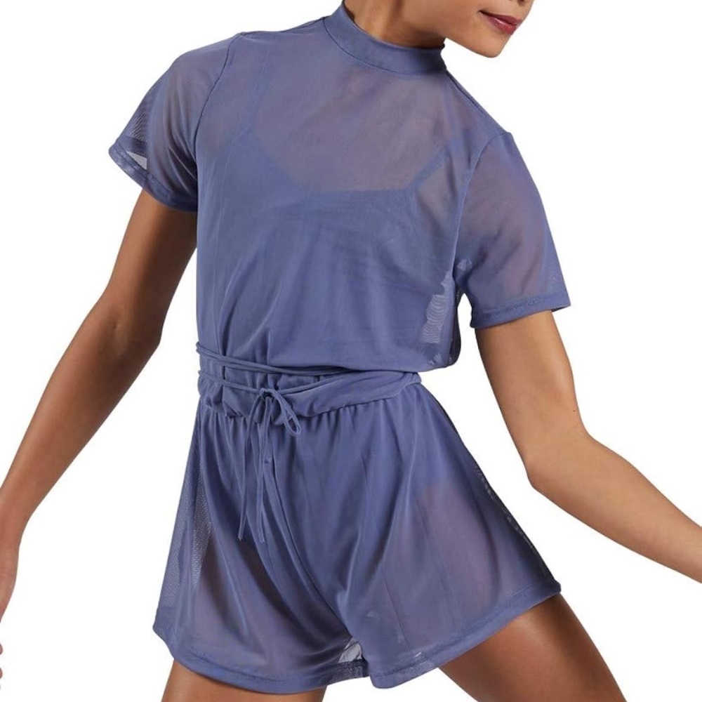 COPY - Balera Performance MOCK NECK POWER MESH ROMPER IC SM11785